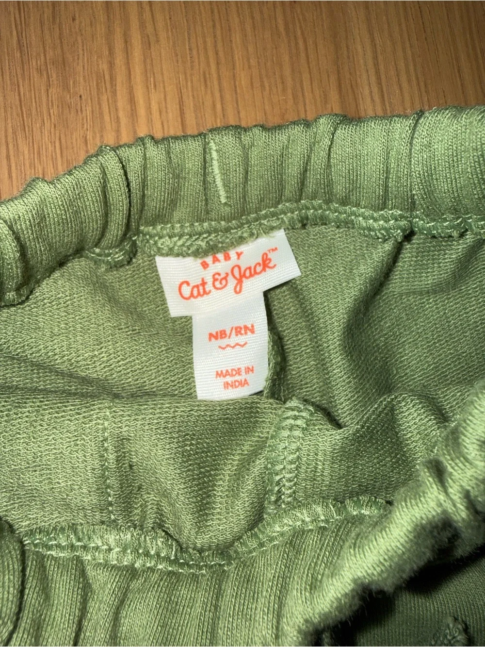 Cat & Jack Olive Green Ribbed Pocket Joggers